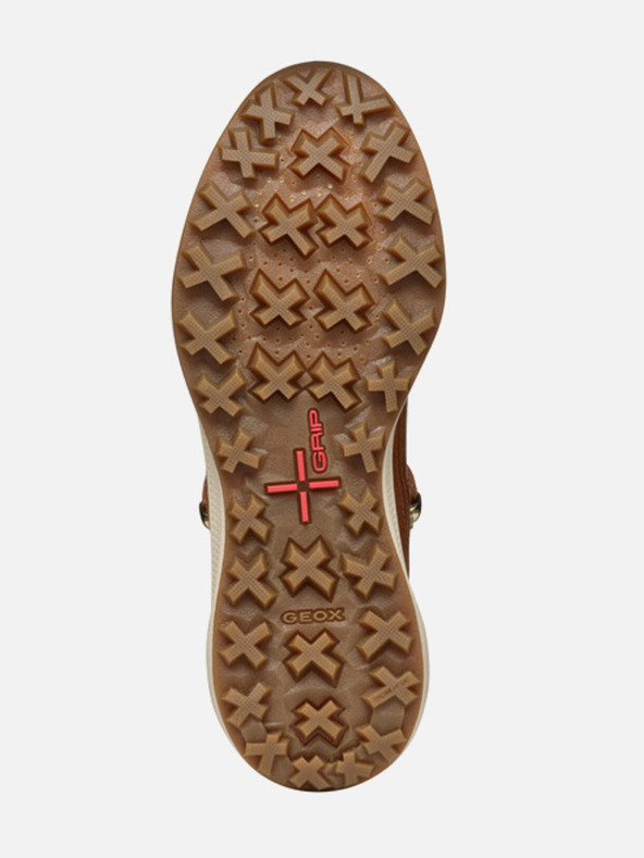 Geox Hnedé dámske členkové topánky Geox Pg1X ABX