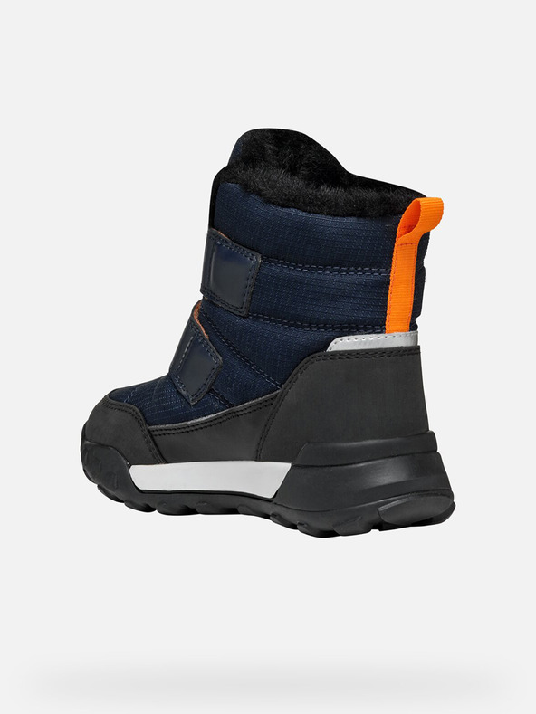 Geox Tmavomodré chlapčenské zimné topánky Geox Trekkyup B Abx