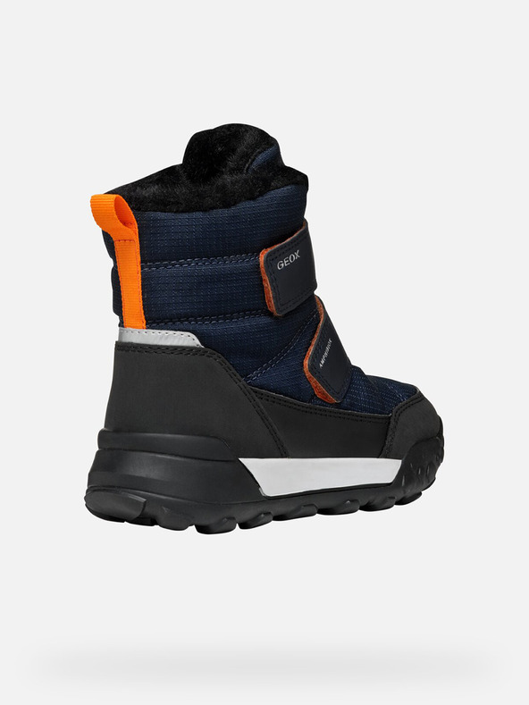 Geox Tmavomodré chlapčenské zimné topánky Geox Trekkyup B Abx