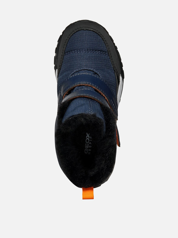Geox Tmavomodré chlapčenské zimné topánky Geox Trekkyup B Abx