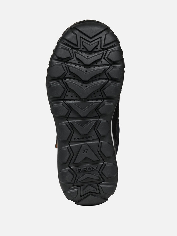 Geox Tmavomodré chlapčenské zimné topánky Geox Trekkyup B Abx