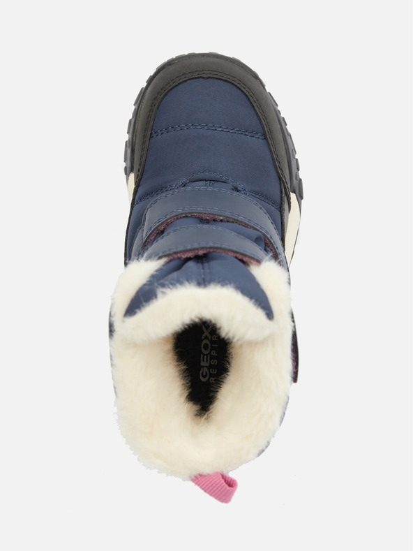 Geox Tmavomodrá dievčenská zimná obuv Geox Trekkyup B Ab