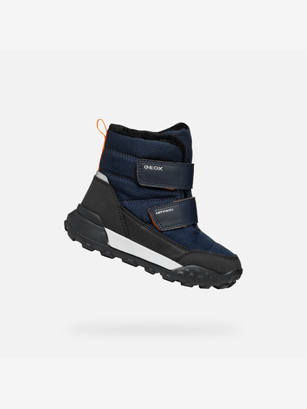 Geox Tmavomodré chlapčenské zimné topánky Geox Trekkyup B Abx
