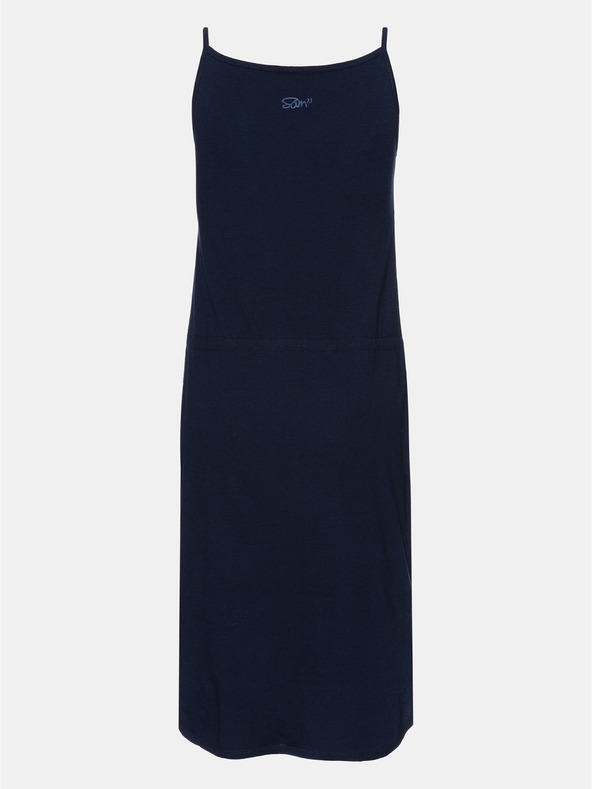 Sam 73 Tmavomodré dámske šaty so zaväzovaním SAM 73