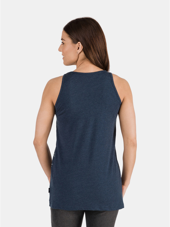 Sam 73 Tmavomodré dámske vzorované tielko SAM 73