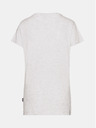 Sam 73 Svetlošedé dámske pruhované tričko s potlačou SAM 73