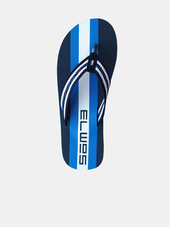 Sam 73 Modré pánske pruhované žabky SAM 73