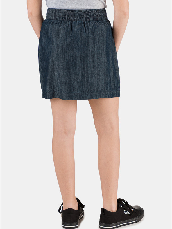 Sam 73 Tmavomodrá dievčenská džínsová sukňa s gombíkmi SAM 73