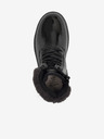 Sam 73 Čierne chlapčenské členkové topánky s umelou kožušinou SAM 73 Naomi