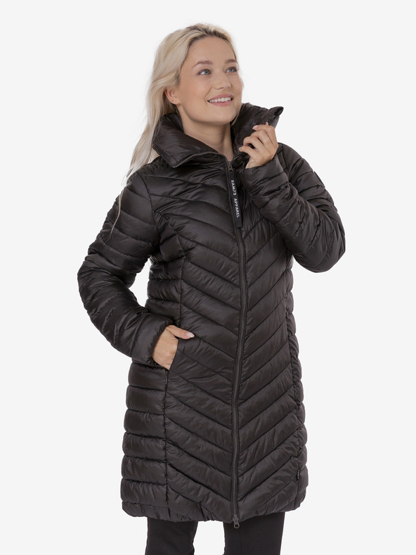 Sam 73 Tmavošedý dámsky prešívaný kabát Sam 73