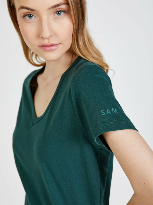 Sam 73 Tmavo zelené dámske tričko SAM 73 Una