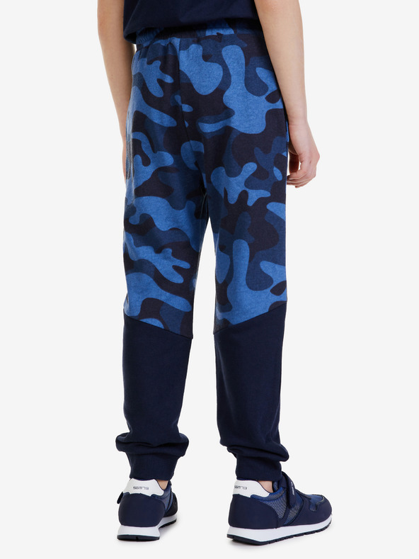 Sam 73 Tmavomodré chlapčenské vzorované tepláky SAM 73 Conrad