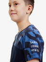 Sam 73 Tmavomodré chlapčenské vzorované tričko SAM 73 Moses
