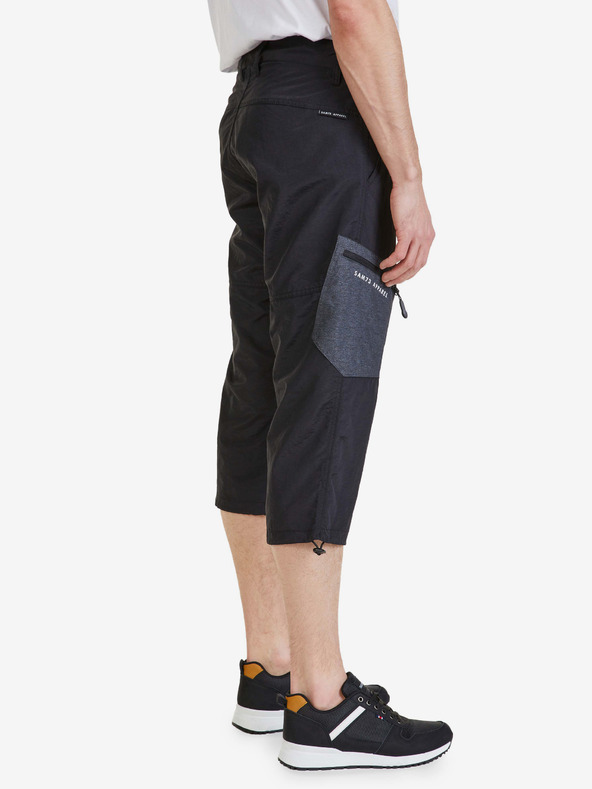 Sam 73 Čierne pánske šortky SAM 73 Sanjay