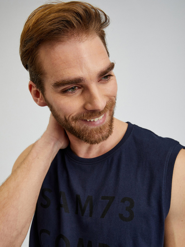 Sam 73 Tmavomodré pánske tielko s nohavicami SAM 73 Edgar