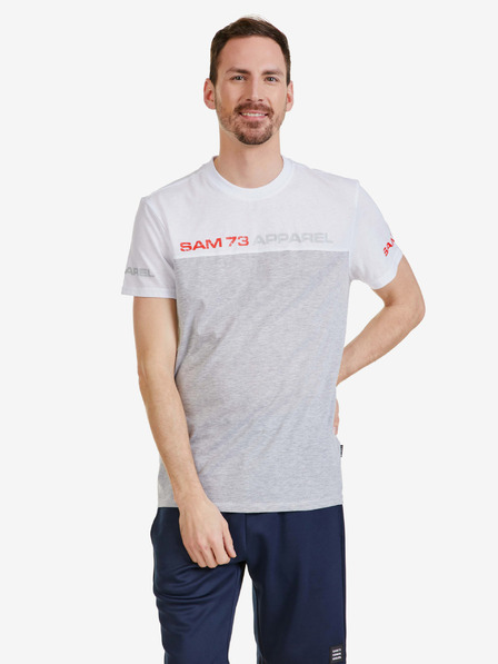 Sam 73 Biele pánske tričko SAM 73 Malcolm