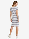 Sam 73 Bielo-sivé dámske krátke pruhované šaty SAM 73 Matilda