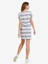 Sam 73 Bielo-sivé dámske krátke pruhované šaty SAM 73 Matilda