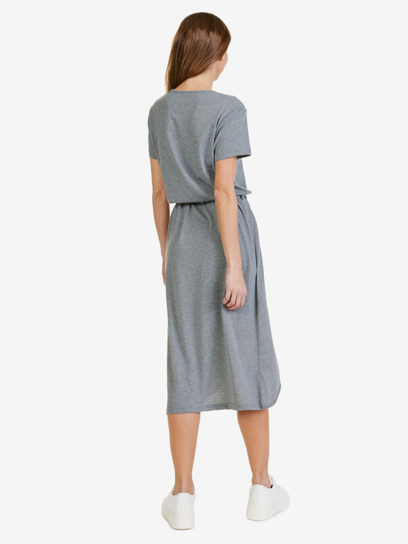 Sam 73 Svetlosivé dámske midi šaty SAM 73 Gaia