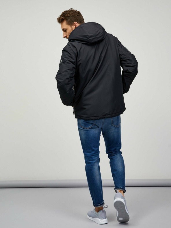 Sam 73 Čierna pánska ľahká bunda SAM 73 Sigmund