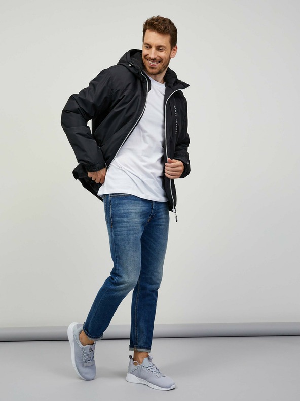 Sam 73 Čierna pánska ľahká bunda SAM 73 Sigmund
