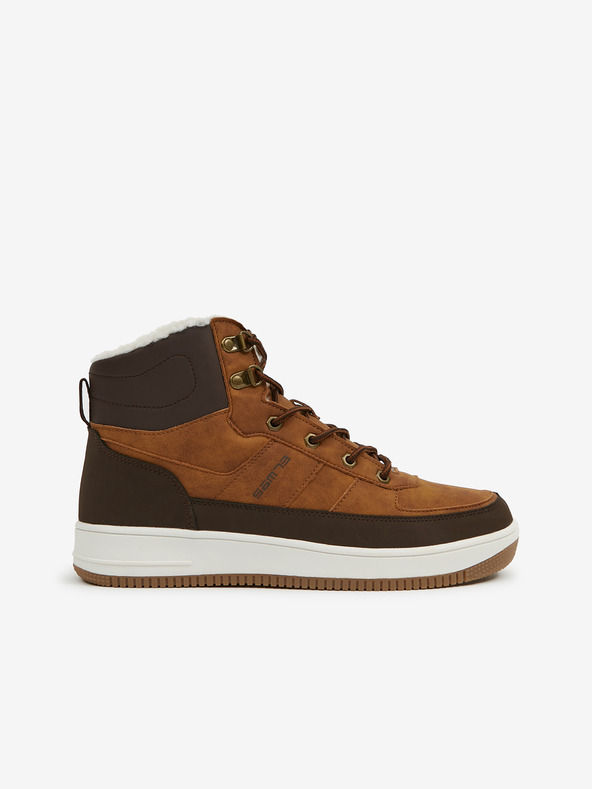 Sam 73 Hnedé semišové zateplené členkové tenisky SAM 73 Fafter