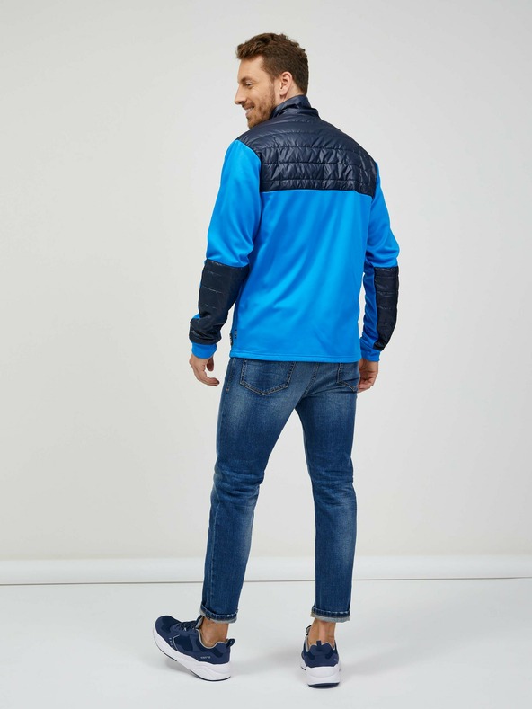 Sam 73 Modrá pánska mikina na zips SAM 73 Judin