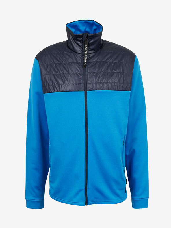 Sam 73 Modrá pánska mikina na zips SAM 73 Judin