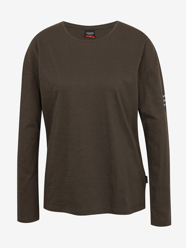 Sam 73 Khaki dámske tričko s dlhým rukávom SAM 73 Ariasa