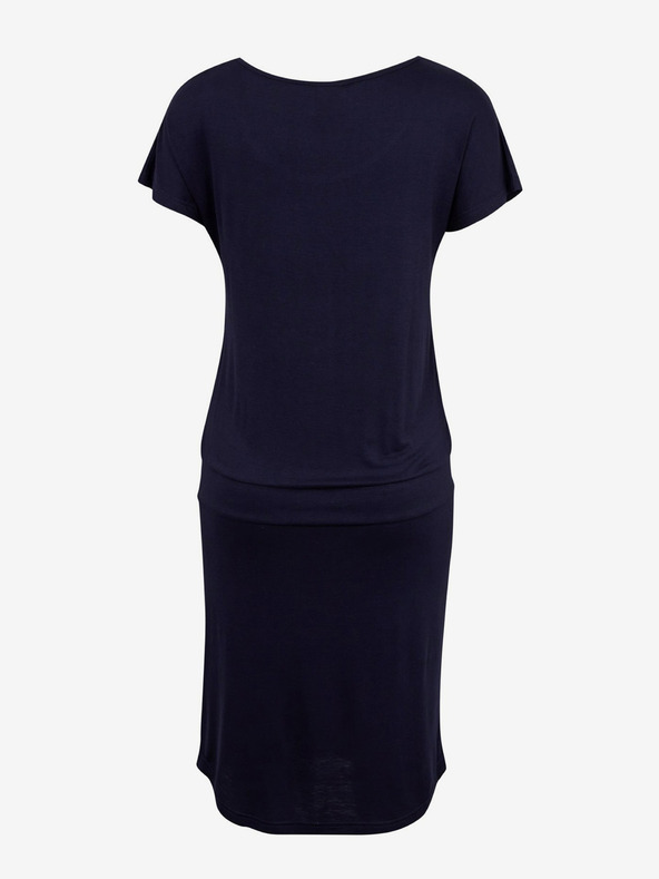 Sam 73 Tmavomodré dámske základné šaty SAM73 Corvus