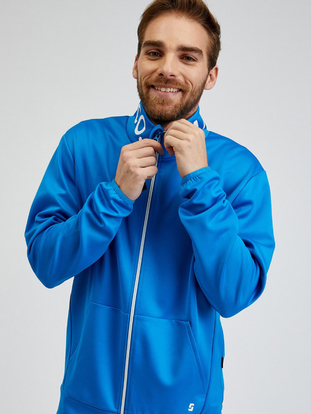 Sam 73 Modrá pánska mikina na zips SAM73 Stephen