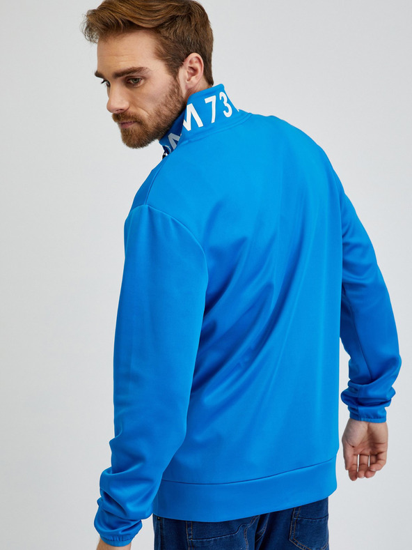 Sam 73 Modrá pánska mikina na zips SAM73 Stephen