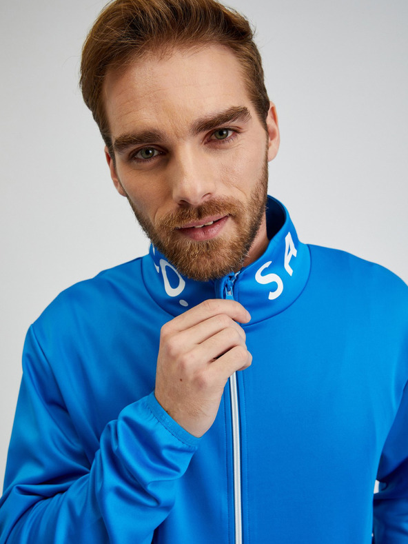Sam 73 Modrá pánska mikina na zips SAM73 Stephen