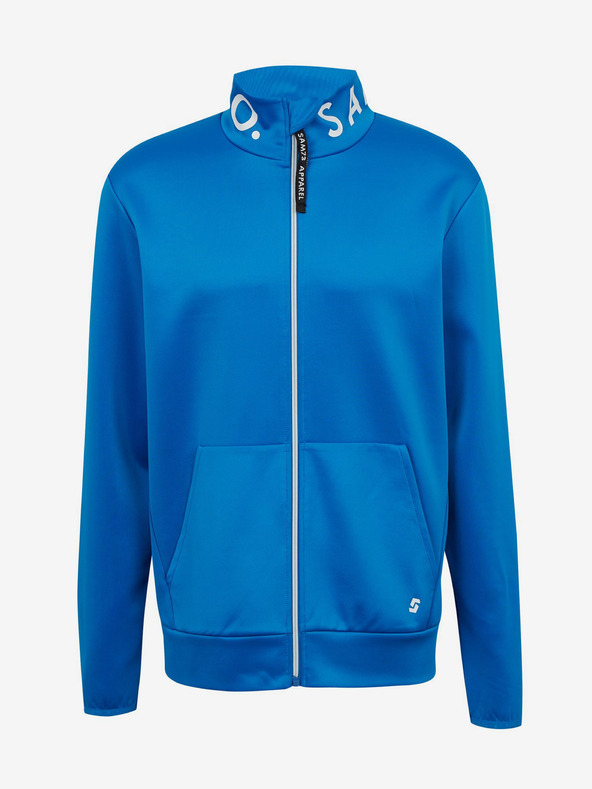 Sam 73 Modrá pánska mikina na zips SAM73 Stephen