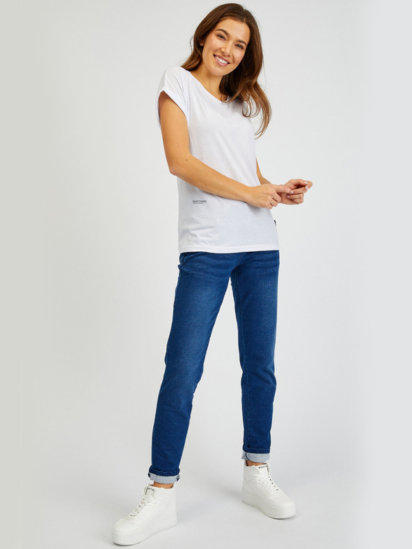 Sam 73 Biele dámske tričko SAM73 Dorado