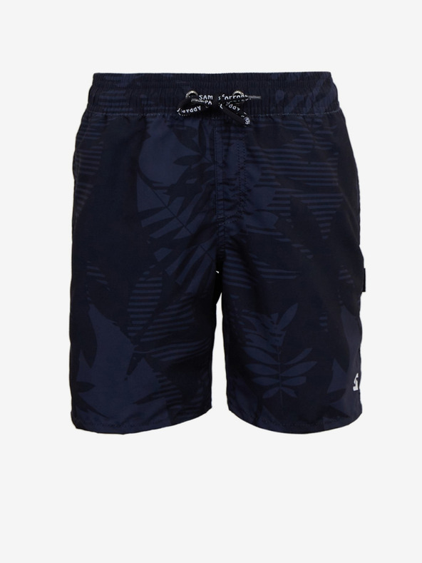 Sam 73 Tmavomodré chlapčenské vzorované plavky SAM73 Sanjeev