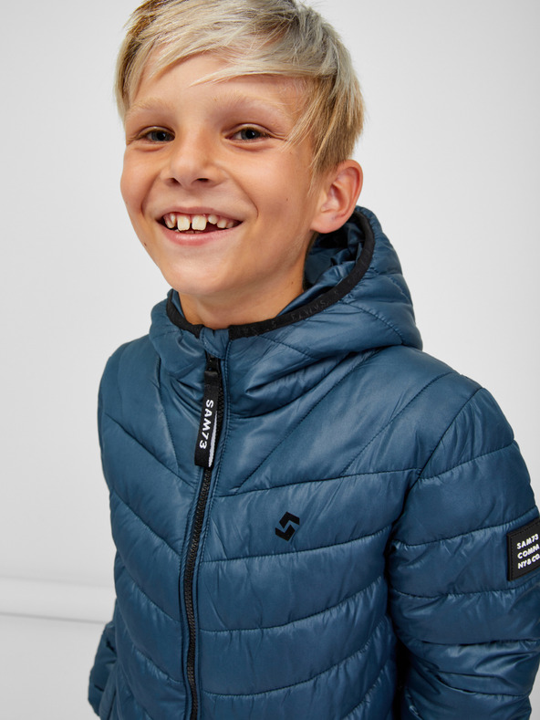 Sam 73 Modrá chlapčenská prešívaná bunda SAM 73 Kyain