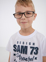 Sam 73 Biele chlapčenské tričko SAM 73 Janson