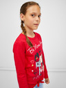 Sam 73 Červené dievčenské tričko s dlhým rukávom SAM 73 Vadania