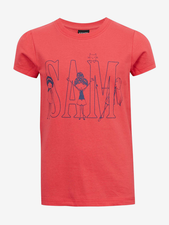 Sam 73 Koralové dievčenské tričko SAM 73 Ielenia