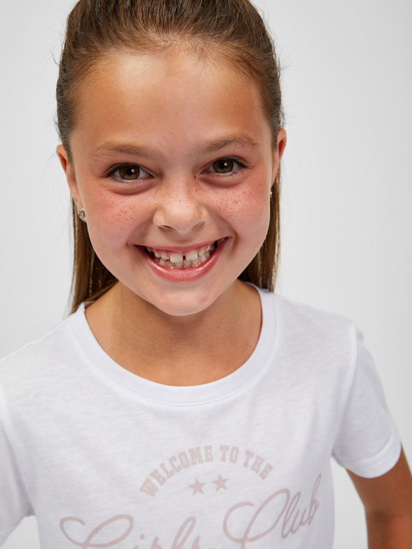 Sam 73 Biele dievčenské tričko SAM 73 Janli