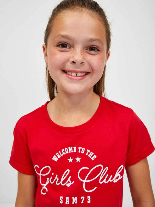 Sam 73 Červené dievčenské tričko SAM 73 Janli