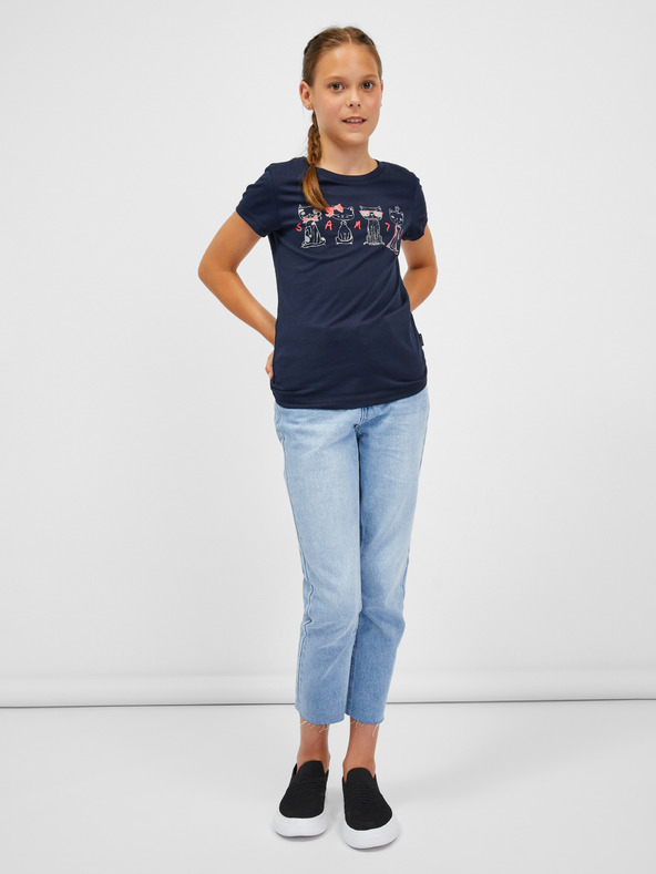Sam 73 Tmavomodré dievčenské tričko SAM 73 Axill