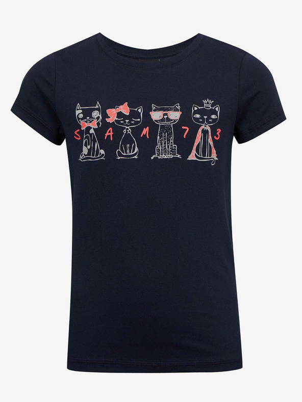 Sam 73 Tmavomodré dievčenské tričko SAM 73 Axill