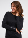 Sam 73 Čierne dámske tričko s dlhým rukávom SAM 73 Patty