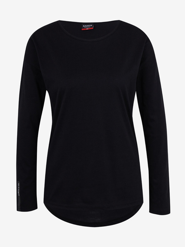 Sam 73 Čierne dámske tričko s dlhým rukávom SAM 73 Patty