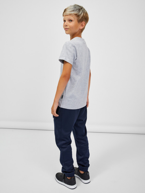 Sam 73 Svetlosivé chlapčenské pruhované tričko SAM 73 Silaqui