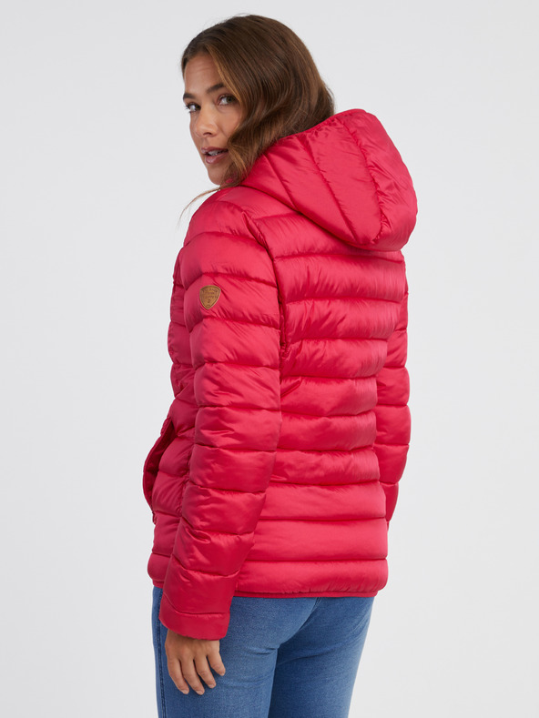 Sam 73 Tmavoružová dámska prešívaná bunda SAM 73 Sid