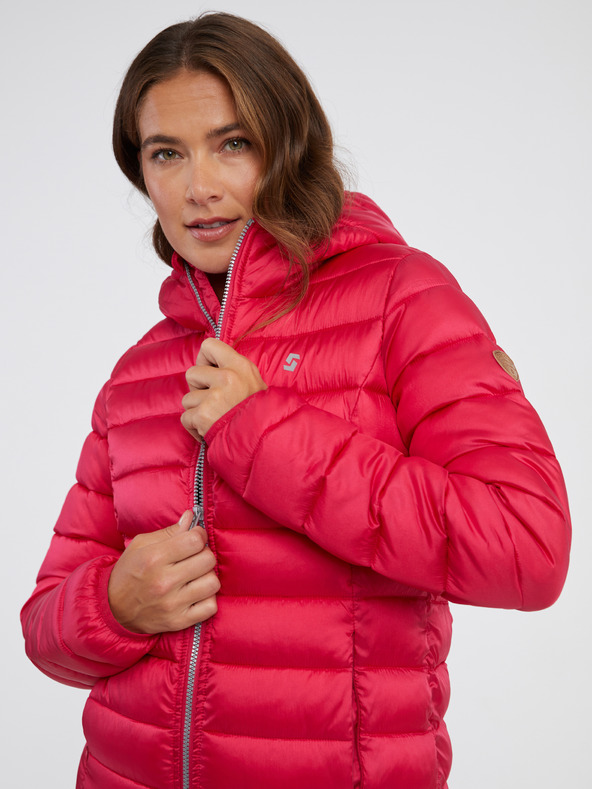 Sam 73 Tmavoružová dámska prešívaná bunda SAM 73 Sid