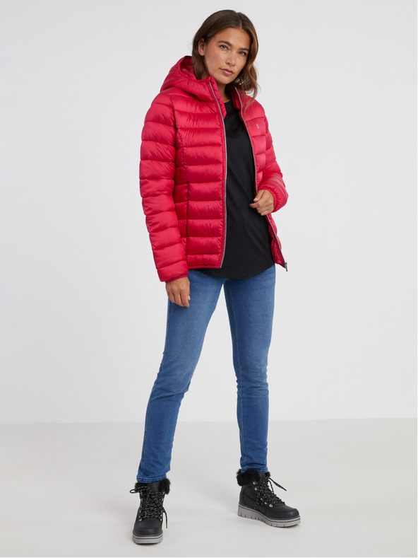 Sam 73 Tmavoružová dámska prešívaná bunda SAM 73 Sid